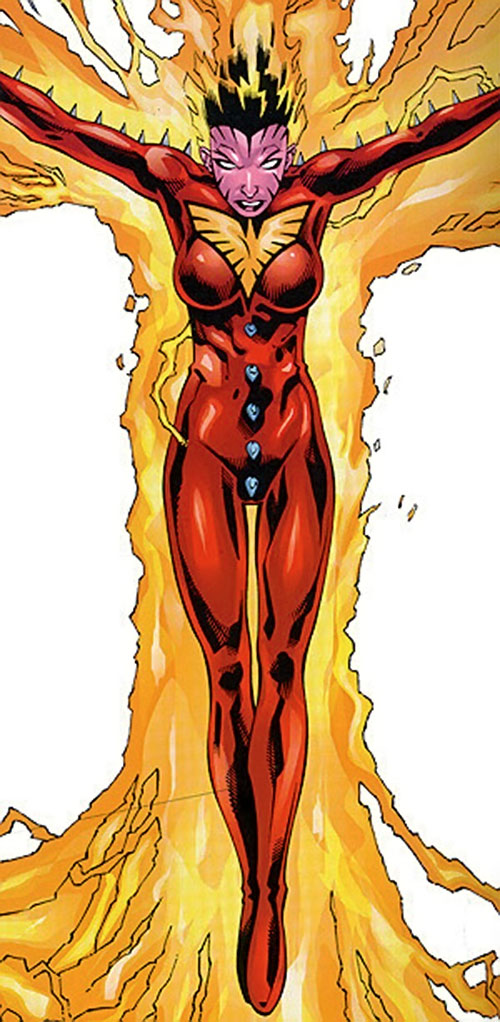Открытки с Фениксом Джин Грей из комиксов про Людей Икс.    