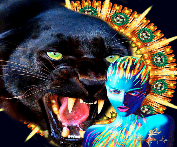 Открытки с пантерой скачать бесплатно. Открытки с пантерой gif.