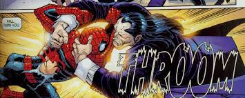 Открытки с Морланом врагом Человека Паука из комиксов Марвел.