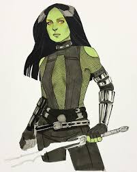 Открытки с Гаморой из Стражей Галактики скачать бесплатно.    