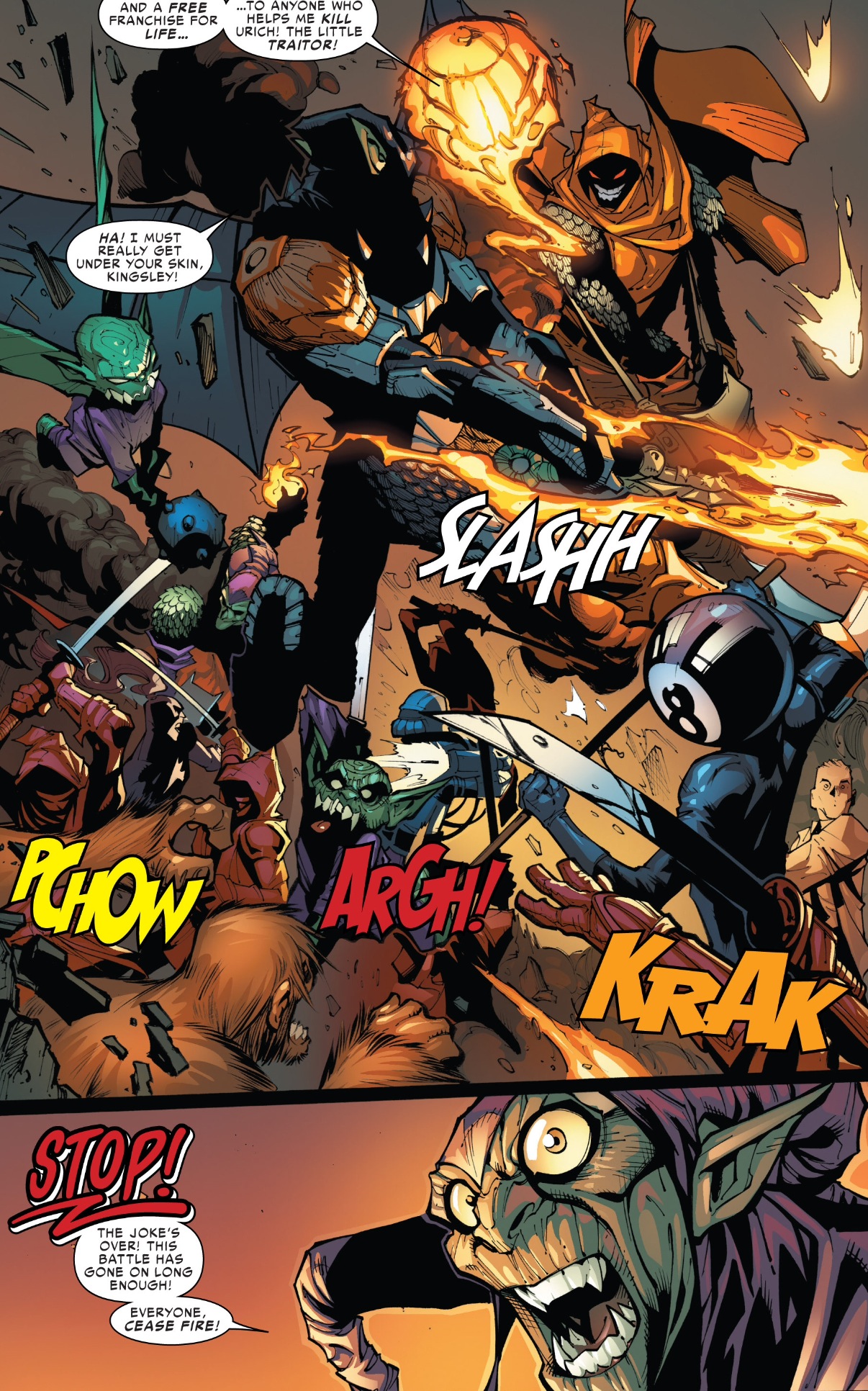 Открытки с Филом Урихом врагом Человека Паука из комиксов Марвел.