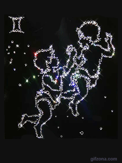 Открытки знак зодиака Близнецы gif. Скачать бесплатно открытки со знаком зоди...