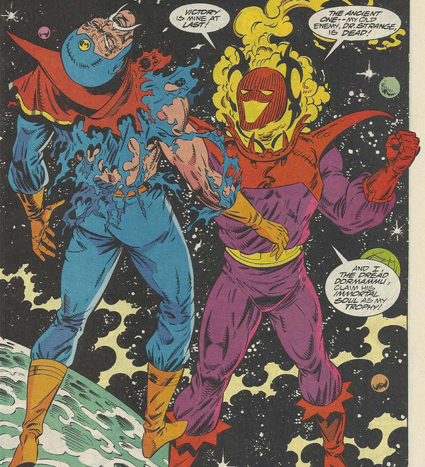 Открытки с Дормамму врагом Доктора Стренджа из комиксов Марвел.