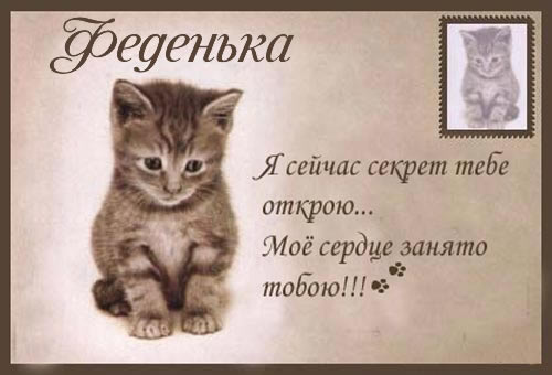 Открытки с именем Фёдор скачать бесплатно. Открытки с именем Фёдор gif.