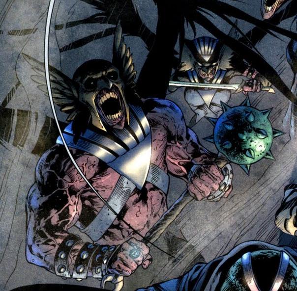 Открытки с Хоукменом из комиксов. Открытки с Хоукменом скачать.