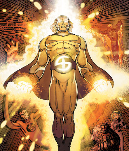 Открытки с Часовым из комиксов Вселенной Марвел скачать бесплатно.