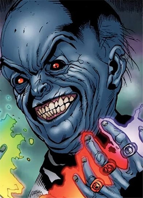 Открытки с Кроной суперзлодеем из вселенной комиксов от ДС. 