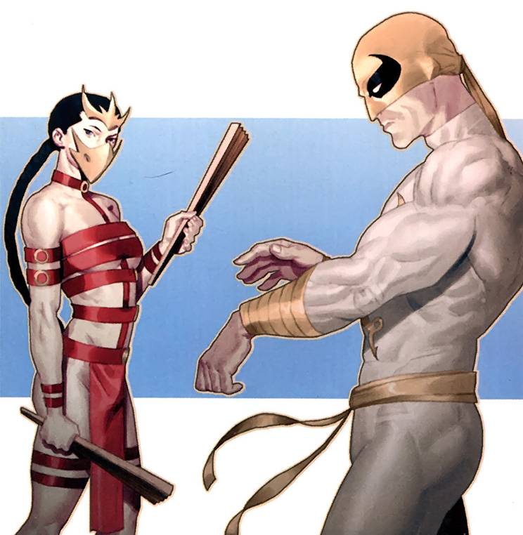 Открытки с Прекрасной Дочерью Тигра из комиксов Вселенной Марвел.