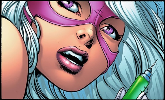 Открытки со злодейкой из Вселенной комиксов ДС ко Белым Кроликом.