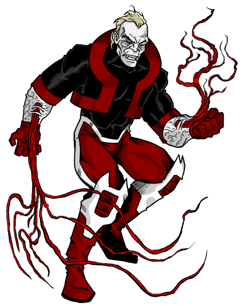 Открытки с Красным Омегой врагом Росомахи из комиксов Марвел.