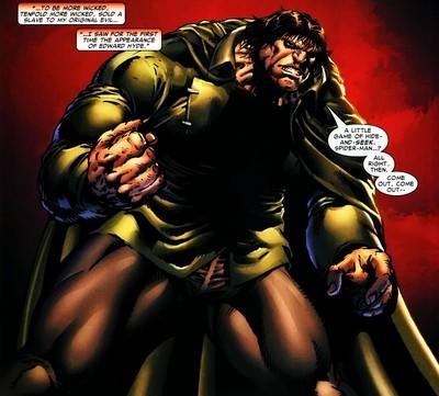 Открытки с Мистером Хайдом из комиксов Вселенной Марвел скачать.