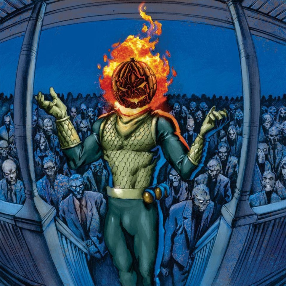 Открытки с Джеком - Фонарём врагом Человека Паука из комиксов.