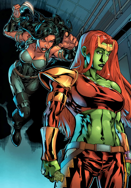 Открытки с Тундрой персонажем комиксов из Вселенной Марвел. 