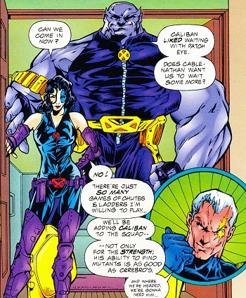 Открытки с Калибаном злодеем из комиксов Вселенной Марвел.    