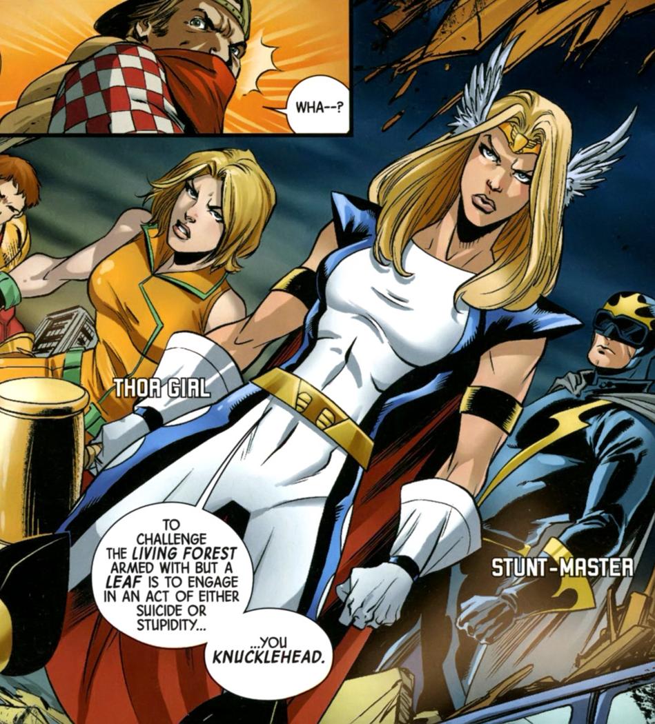 Открытки с Девушкой Тором из комиксов Вселенной Марвел скачать.