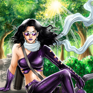 Открытки с соколиным Глазом Кейт Бишоп из комиксов Марвел.    