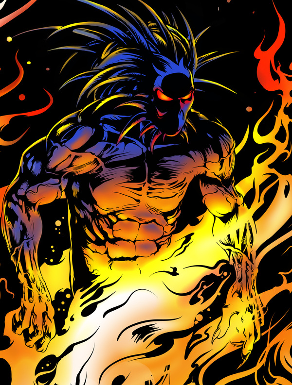 Открытки с Блэкхартом суперзлодеем из комиксов Вселенной Марвел.