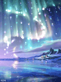 Открытки с северным сиянием скачать бесплатно. Открытки с северным сиянием gif.