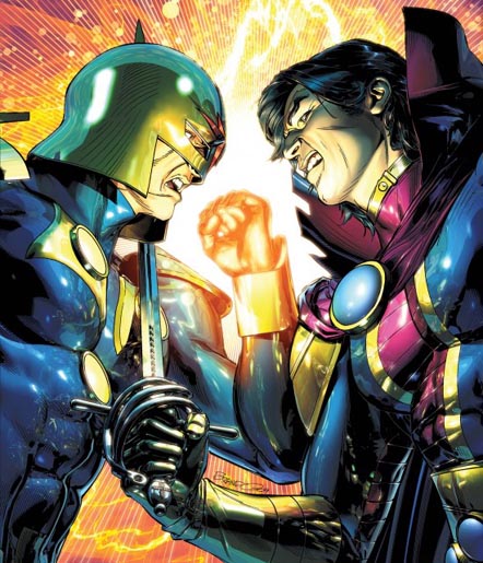 Открытки с Новой Ричардом Райдером из комиксов Вселенной Марвел.