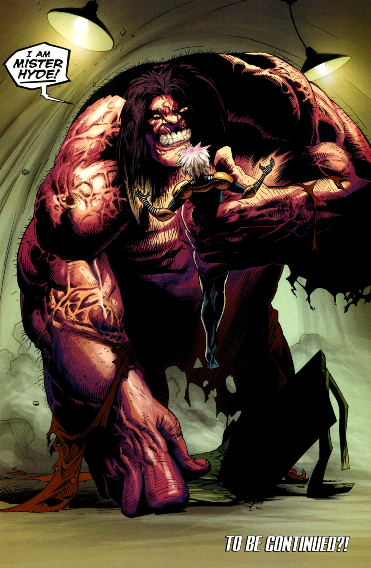 Открытки с Мистером Хайдом из комиксов Вселенной Марвел скачать.