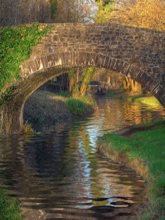 Открытки с каменными мостами. Открытки с деревянными мостами.