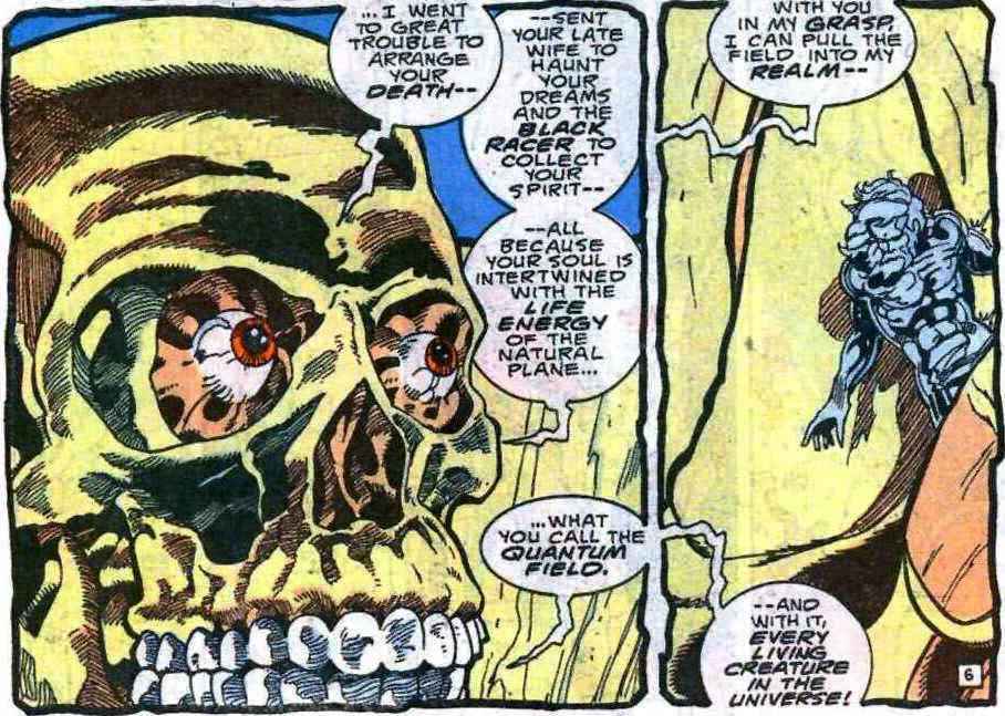 Открытки с Некроном страшным злодеем из комиксов ДС скачать.