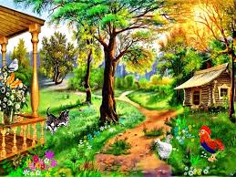 Открытки с деревней скачать. Открытки с деревней бесплатно.