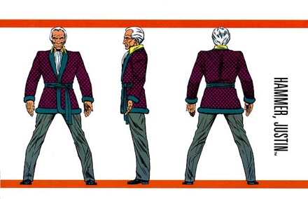 Открытки с Джастином Хаммером из комиксов про Человека Паука.