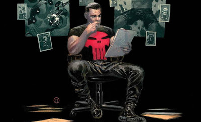 Открытки с Карателем Панишером из комиксов Вселенной Марвел.