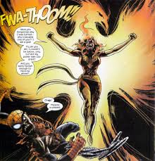 Открытки с Фениксом Джин Грей из комиксов про Людей Икс.    