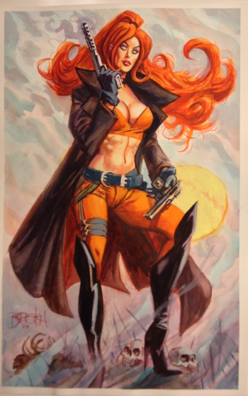 Открытки с Эльзой Блудстоун из Вселенной комиксов Марвел скачать.