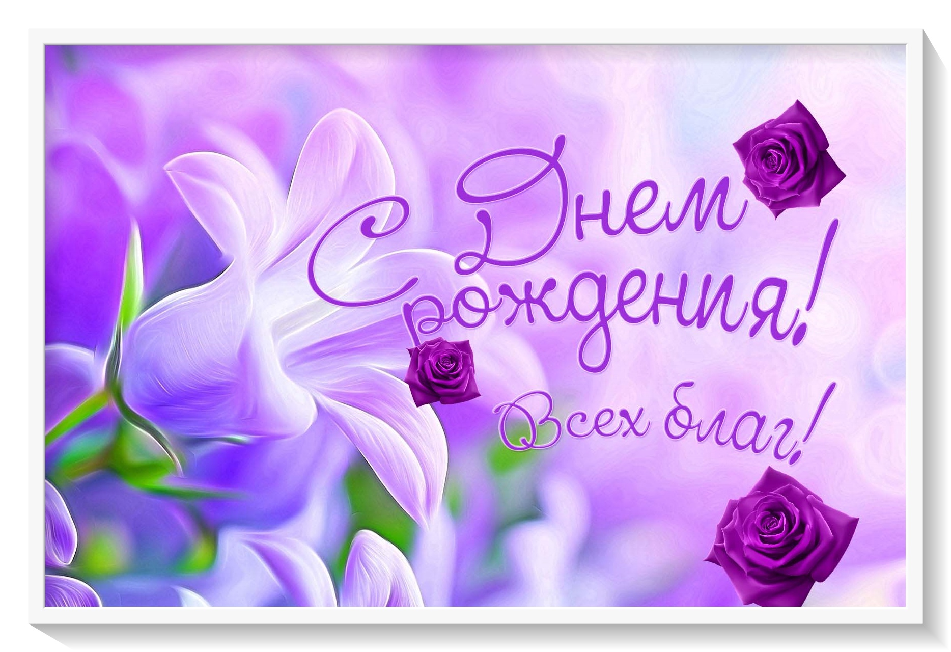 Стихотворение на день рождения в феврале. картинка. открытка.