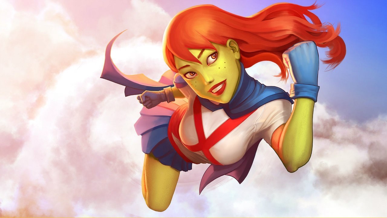 Открытки с Мисс Марсианкой скачать бесплатно по комиксам от ДС.