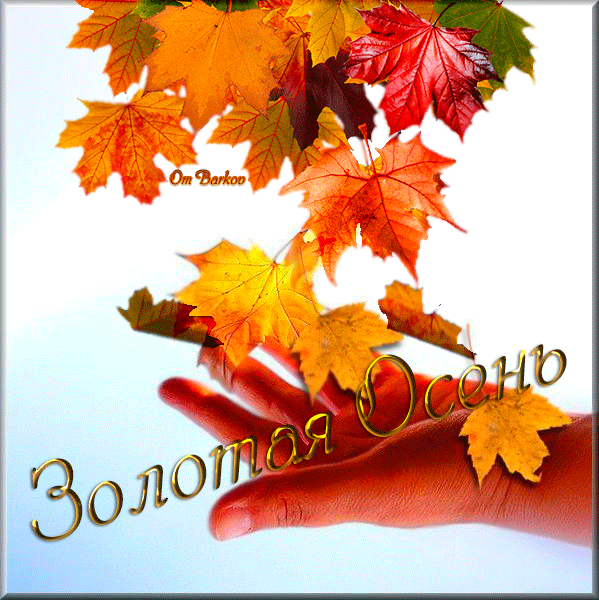 Открытки Золотая осень скачать бесплатно. Открытки Золотая осень gif.