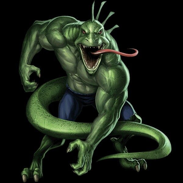 Открытки с Кёртисом Коннорсом Ящером и врагом Человека Паука.