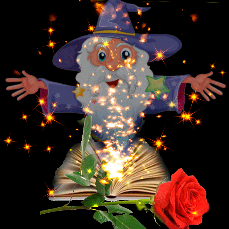 Открытки с волшебниками с анимациями. Скачать бесплатные открытки с волшебник...