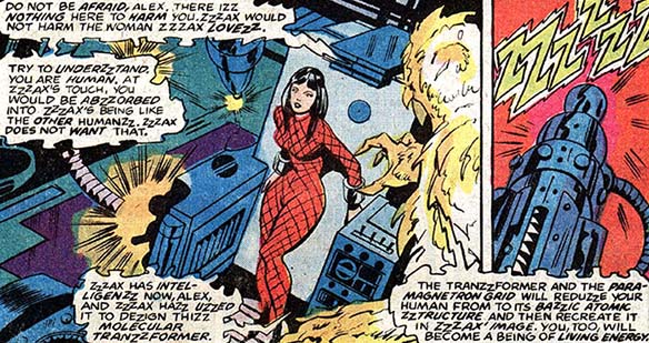 Открытки с Зззаксом злодеем из комиксов Вселенной Марвел скачать.