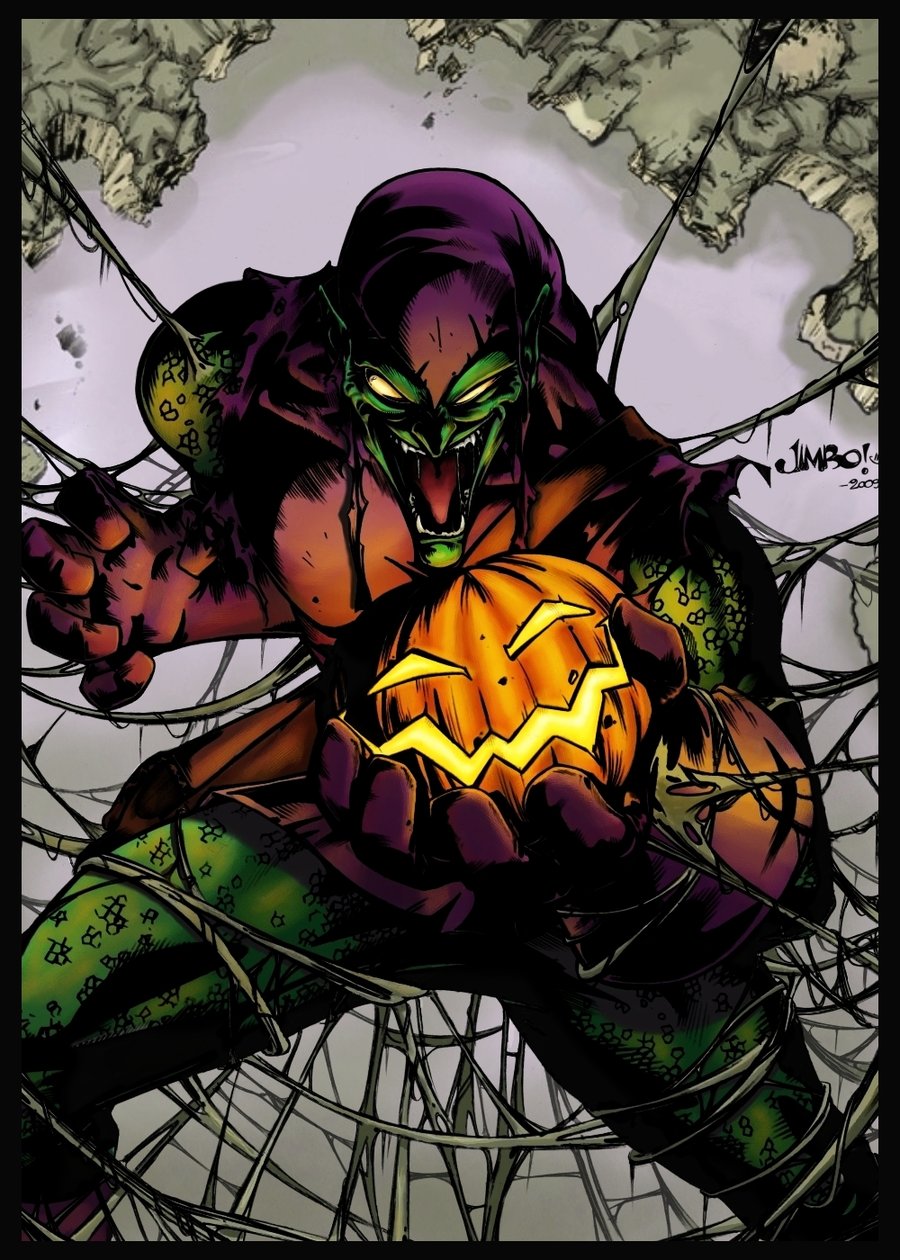 Открытки с Зелёным Гоблином по комиксам. Открытки с Зелёным Гоблином из Спайд...
