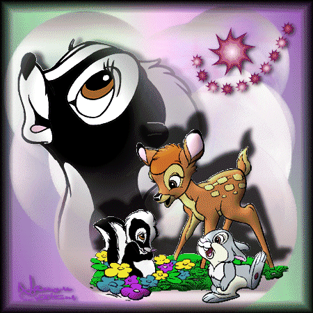 Открытки с Оленёнком Бэмби скачать бесплатно. Открытки с Оленёнком Бэмби онлайн.