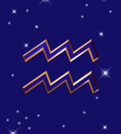 Скачать бесплатно открытки знак зодиака Водолей с анимациями.