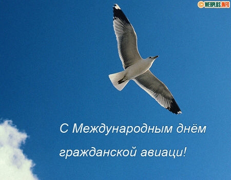 Открытки с Международным днём гражданской авиации скачать бесплатно.