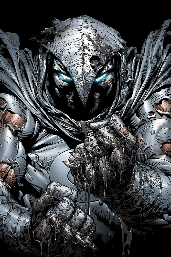 Открытки с Лунным Рыцарем из комиксов Вселенной Марвел скачать.