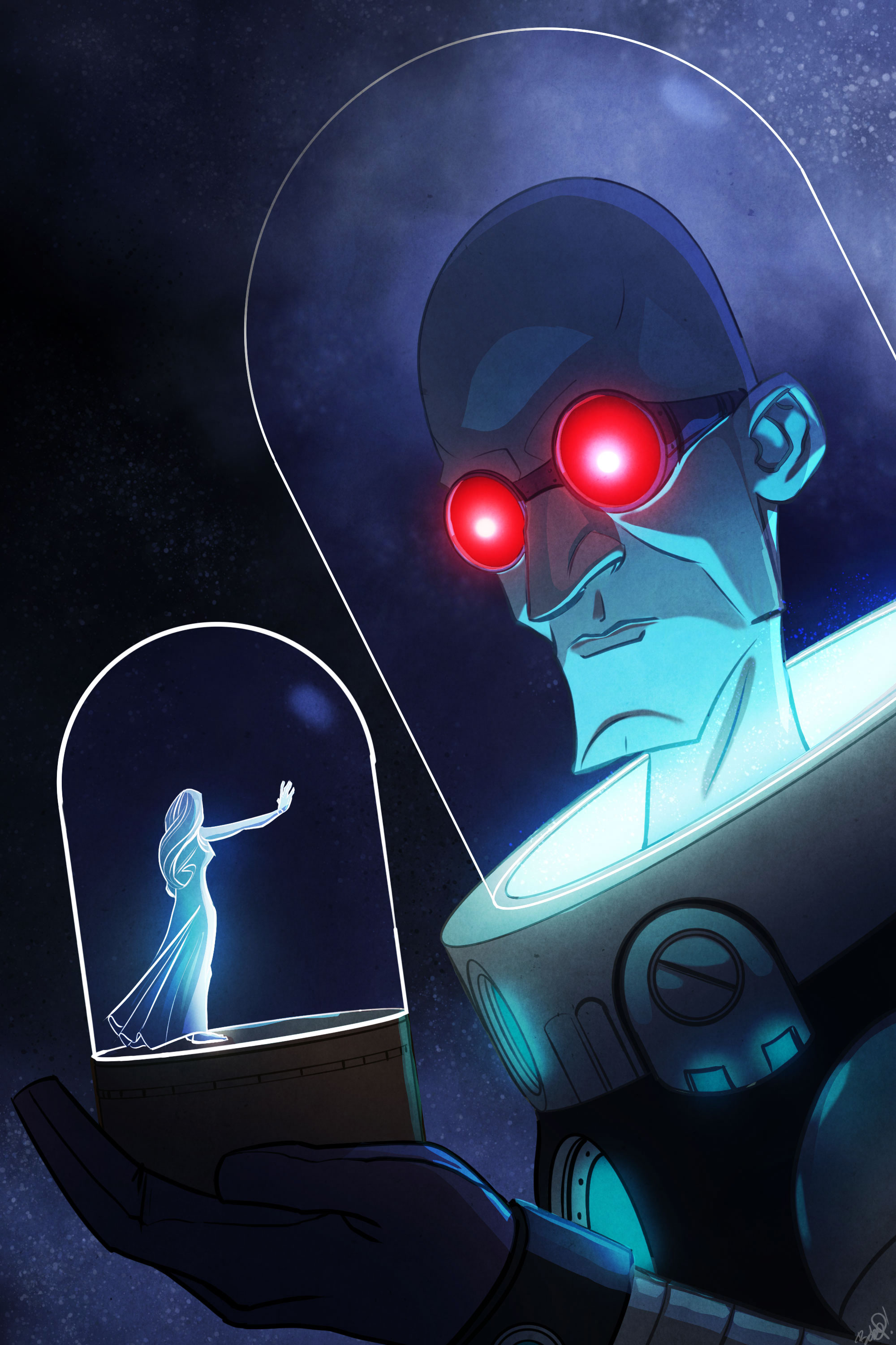 Открытки с Мистером Фризом скачать. Открытки с Мистером Фризом онлайн.