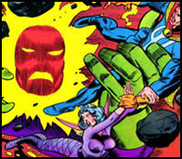 Открытки с Дормамму врагом Доктора Стренджа из комиксов Марвел.