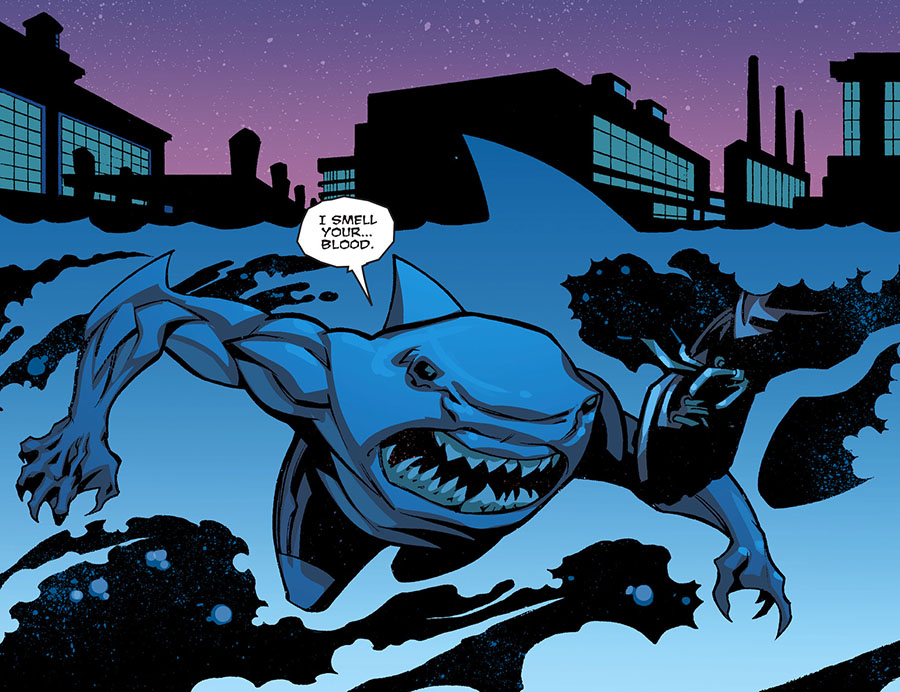 Открытки с Королём Акул скачать бесплатно по комиксам ДС.    