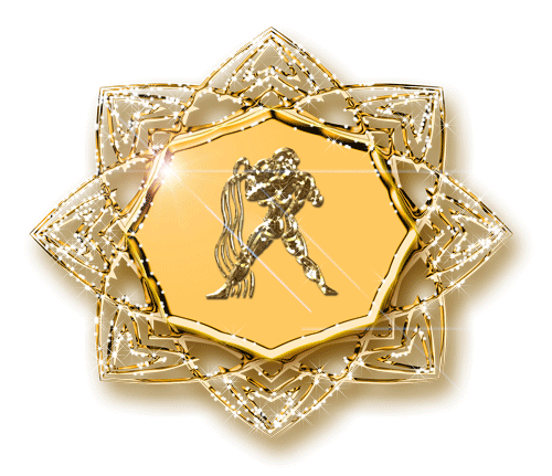 Скачать бесплатно открытки знак зодиака Водолей с анимациями.