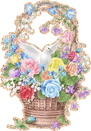 Открытки с розами в корзине скачать бесплатно. Открытки с розами в корзине gif.
