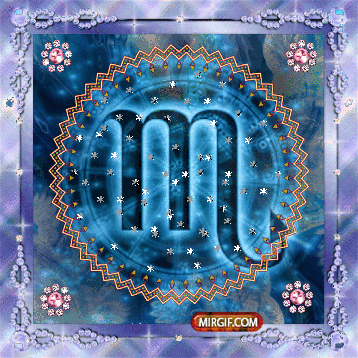  Анимационные открытки знак  зодиака Дева скачать бесплатно.