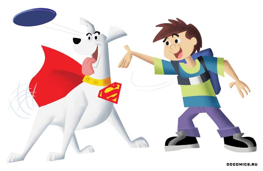 Открытки с Крипто скачать бесплатно. Крипто собака Супермена открытки.