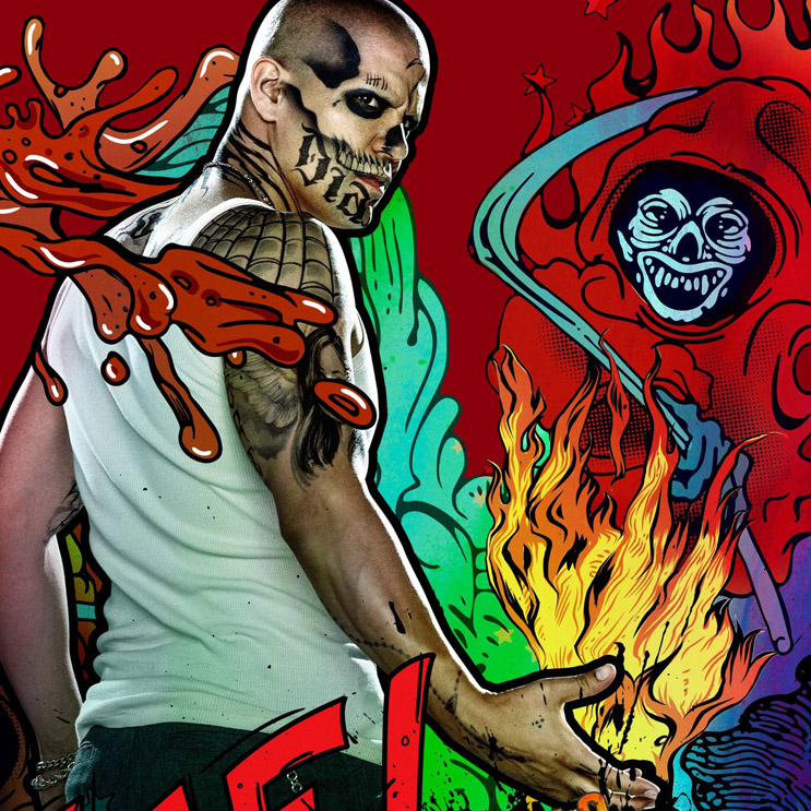 Открытки с Эль Диабло из Отряда Самоубийц. Открытки с Эль Диабло скачать.